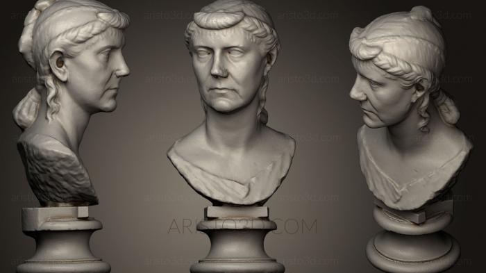 Busts and heads antique and historical (BUSTA_0494) 3D model for CNC machine